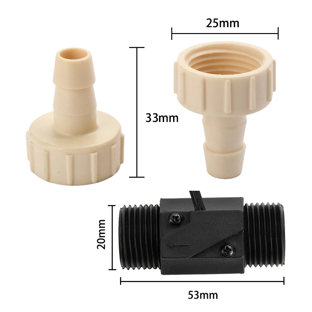 AC 220V Wasser durchfluss sensor Schalter Druck messgerät Automatische Zirkulation Controller Kaliber 6/8/10MM Düse Schützen Für DIY Sensor – Detail 12