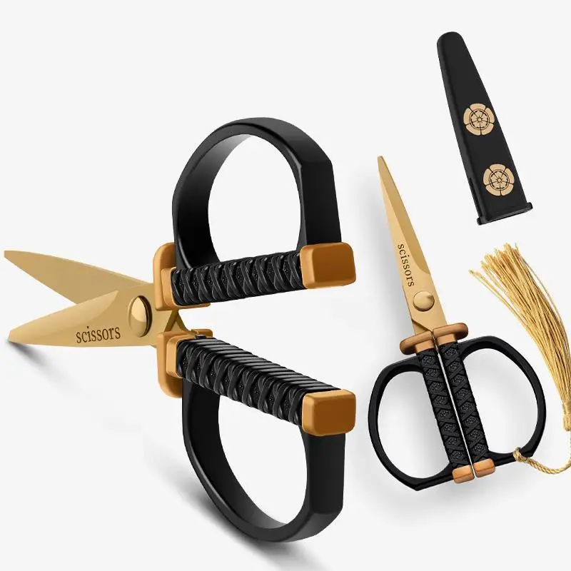 

Stainless Steel Retro Sewing Scissors Short Cutter Durable High Steel Vintage Tailor Scissors For Household Fabric Craft