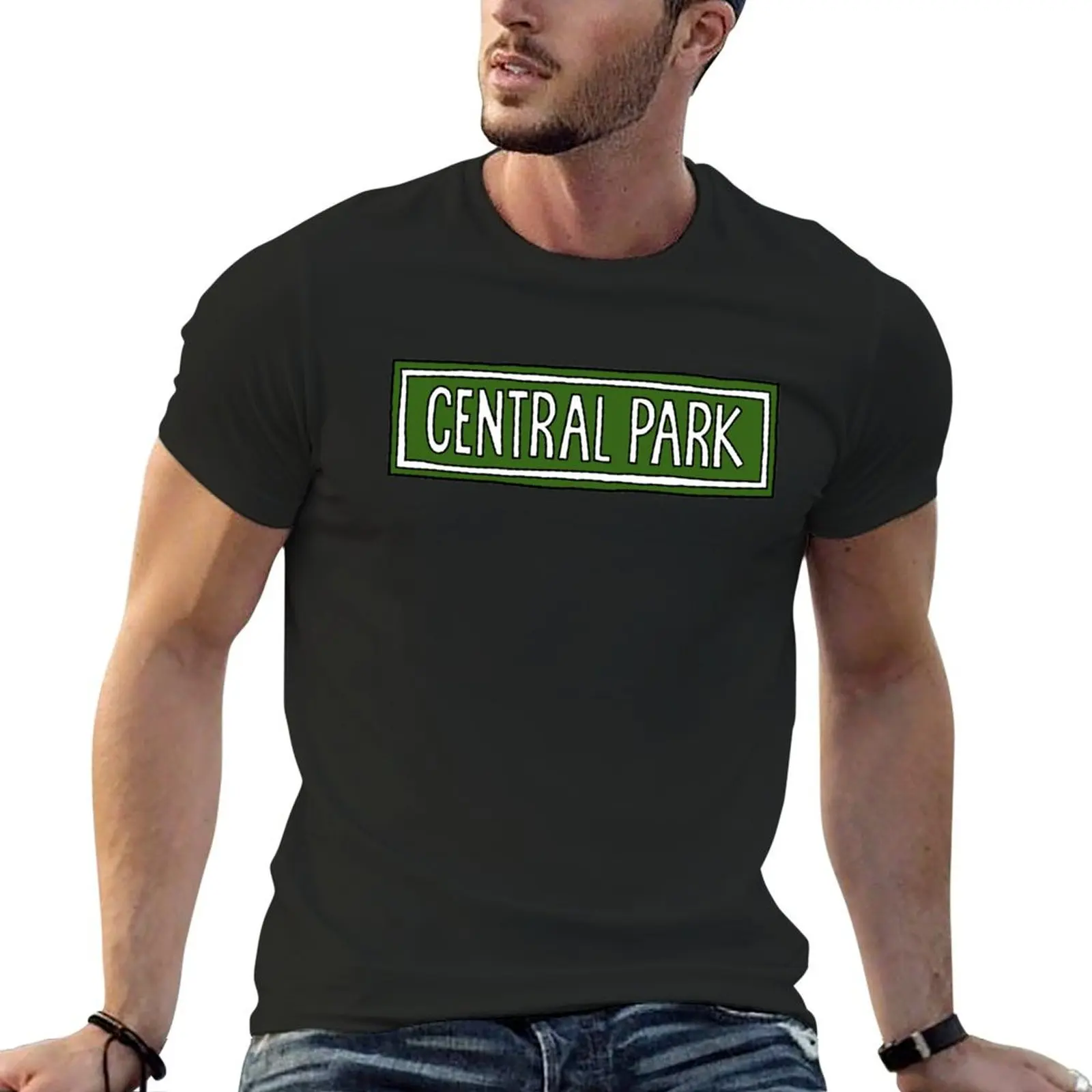 Central Park T-Shirt Short sleeve tee Blouse funnys mens t shirts