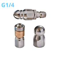 Water Jet High Pressure Sprayer Nozzle CleanSewer Durable Design  JetNozzle.1/4inch Quickly Connector