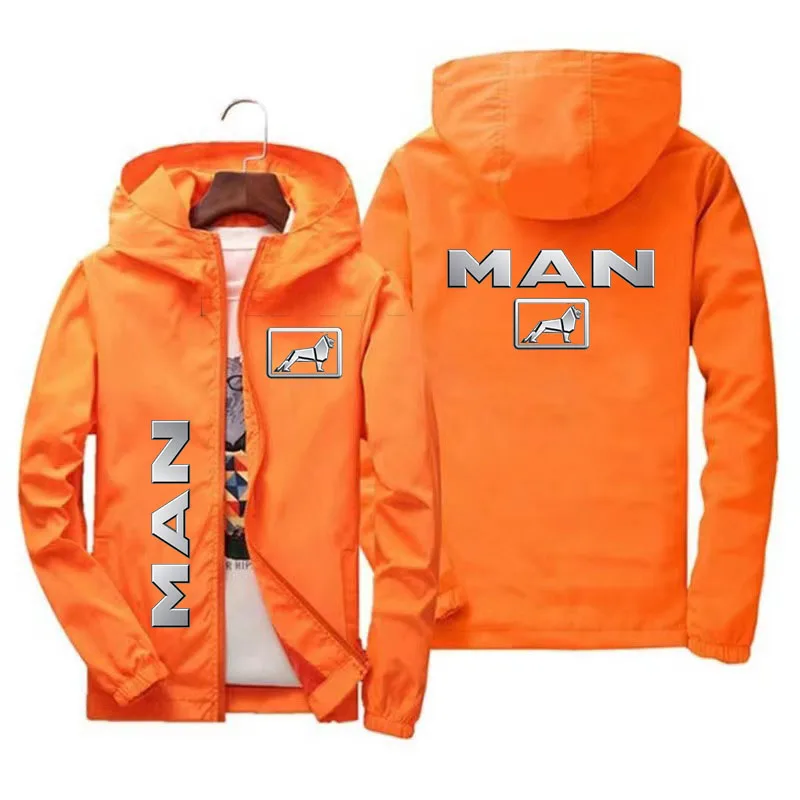 2024 Brand Autumn Winter Hoodie Men's Truck MAN Car Brand Logo Print Men's Zip Coat Men's Hoodie and Sweatshirt Casual Jacket