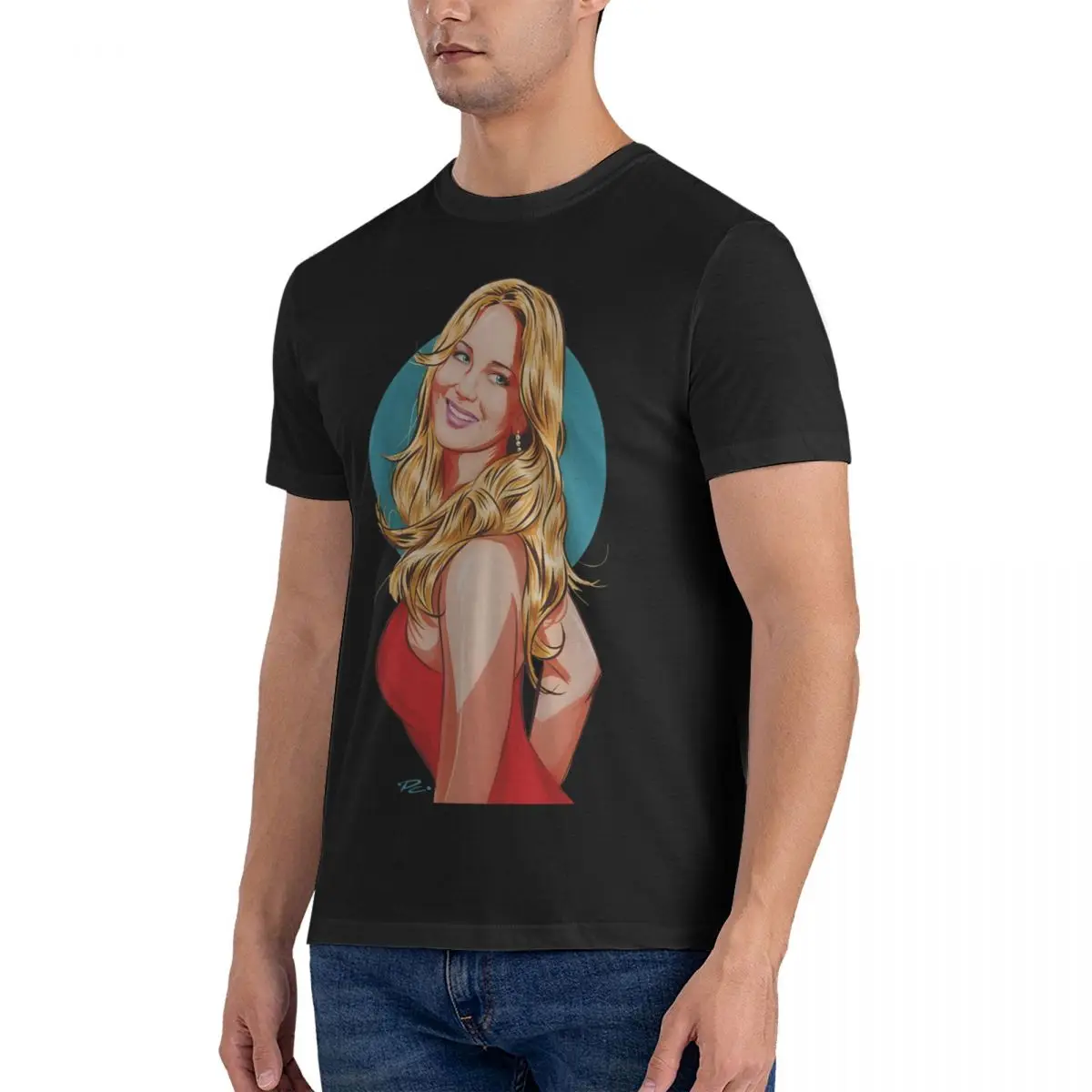 Humor An Illustration By Paul Cemmick T-Shirts Crew Neck 100% Cotton T Shirt Jennifer Lawrence Short Sleeve Tees Printed Clothes