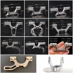 16styles Stainless Steel Multifunctional Slingshot Head 30/40/60 Large Support Head Long Rod Slingshot TTF Slingshot Accessories