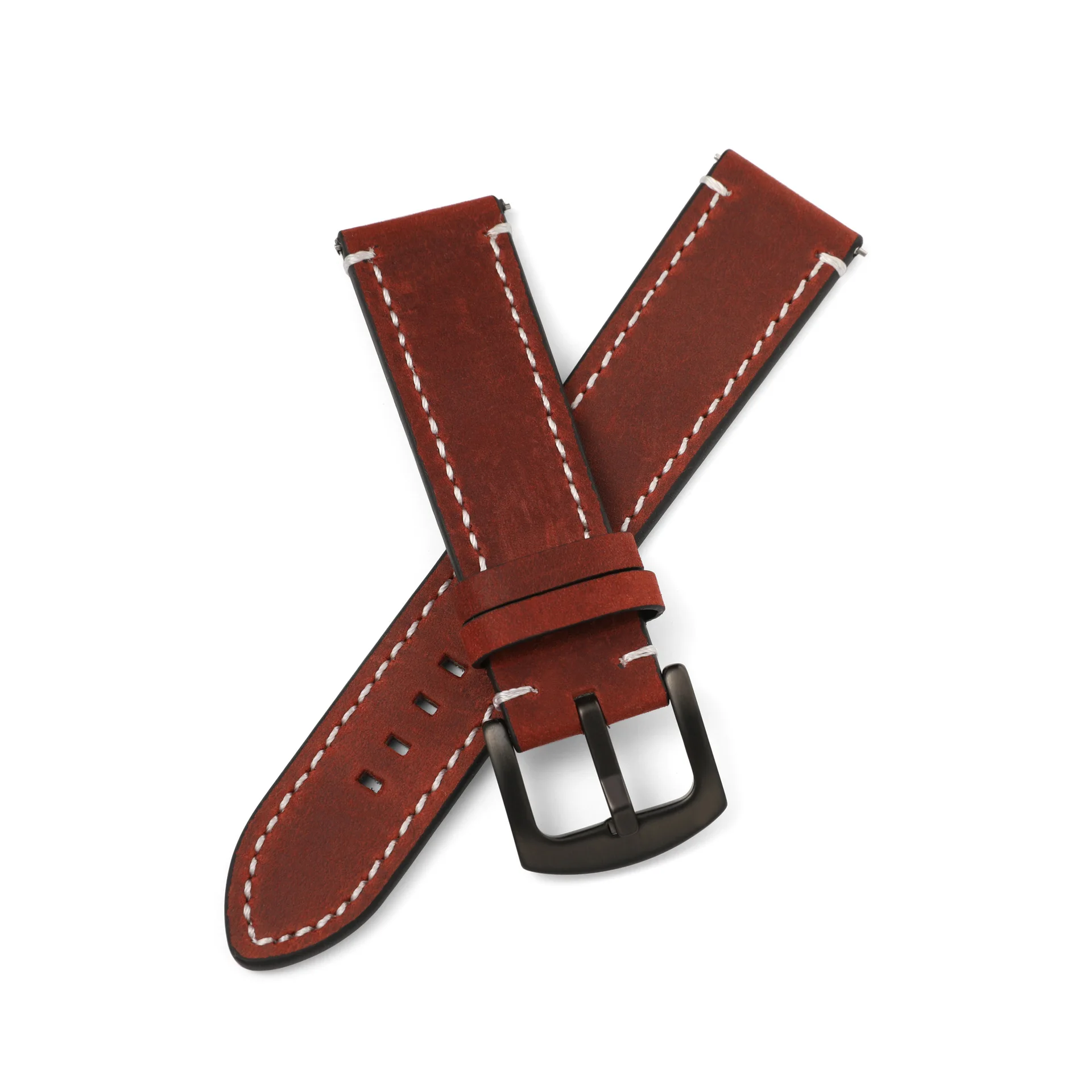 20 мм 22 мм быстросъемный винтажный матовый кожаный ремешок для часов для универсального браслета для часов, сменные аксессуары для часов