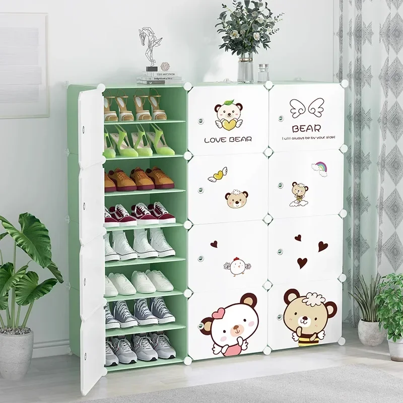 

Simple shoe cabinet household dust storage wholesale multi-layer indoor door large capacity e****mical shoe rack