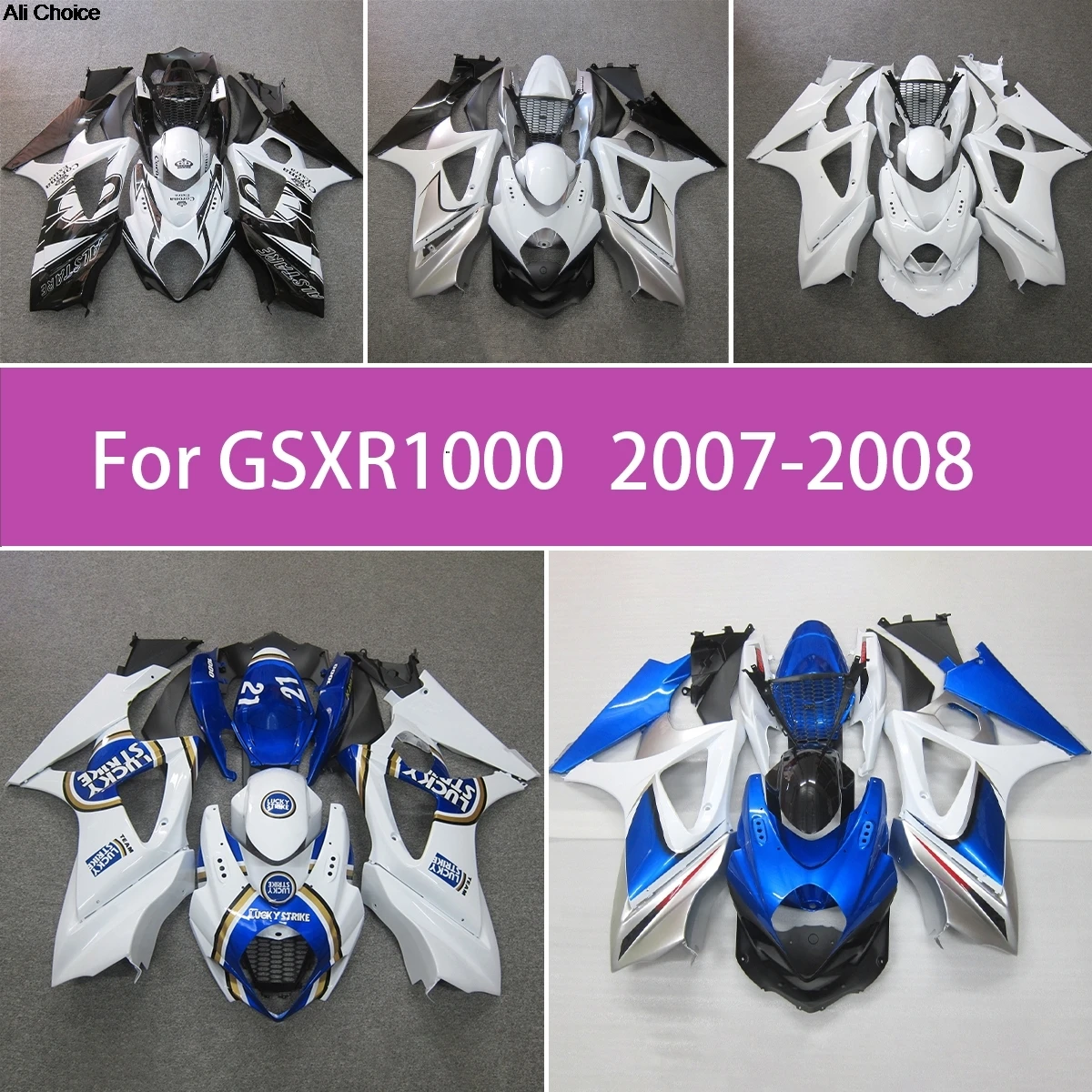 

Fairing Kit 2007 2008 GSXR1000 Durability Fully Customizable Fairings For Suzuki 07 08 GSXR 1000