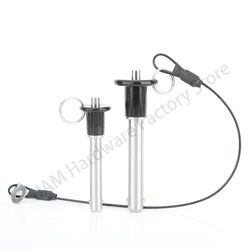 High Quality In Stock Locating Pins SUS304 Stainless Steel Quick Release Ball Lock Pin With Rope