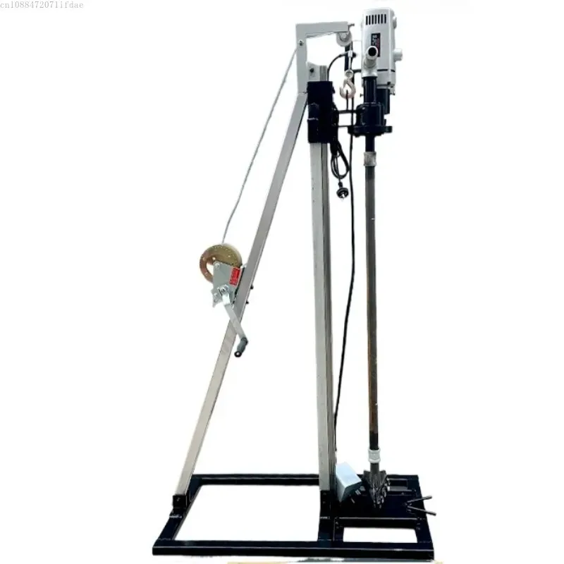 Small Portable Household Water Well Drilling Rig Single Person 2 Phase Electric Hand Crank Drilling Equipment