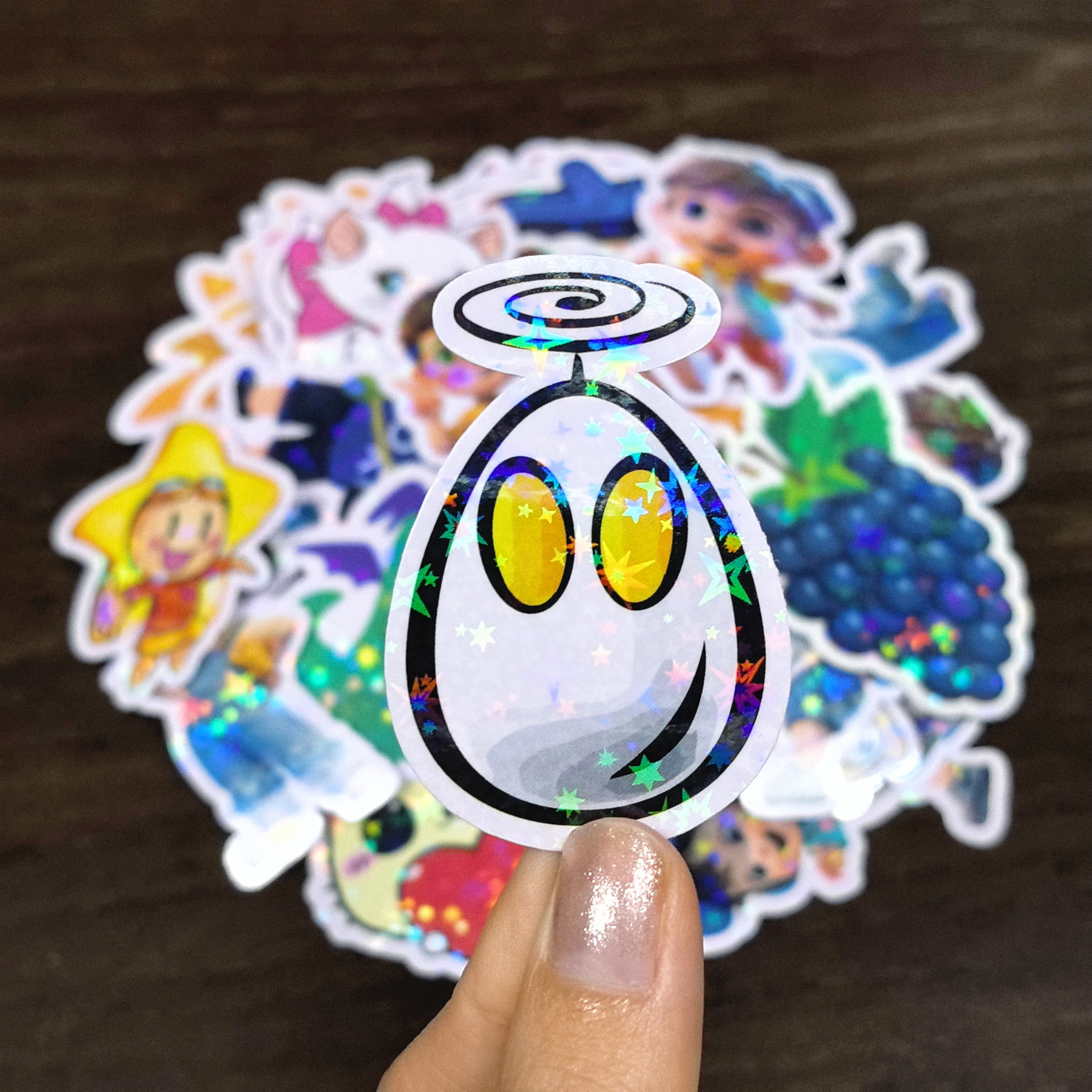 100pcs Custom Stickers Star Film PVC Waterproof Die Cut Vinyl Personalized Logo Design  Laptop Birthday Party Wedding  Business