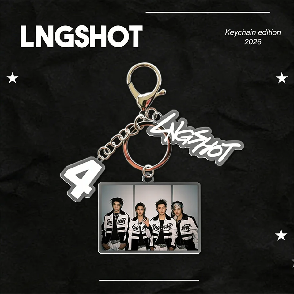 3Pcs/Set LNGSHOT Keychain OHYUL RYUL WOOJIN LOUIS Double Sides