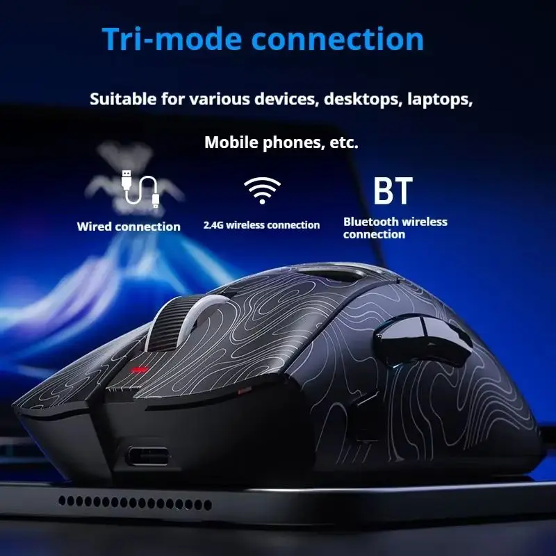 Aula Sc620 Wireless Bluetooth Three Mode Mouse Hollow Out Lightweight Design Paw3311 Sensor E-Sport Game Mouse Computer Boy Gift