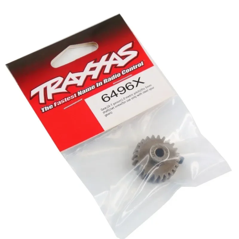 

1Pc Metal 24T 1.0M 5mm Shaft Motor Gear Replacement Upgrade Parts For TRXS Maxx 1/10 RC Crawler Car #6496X Accessories