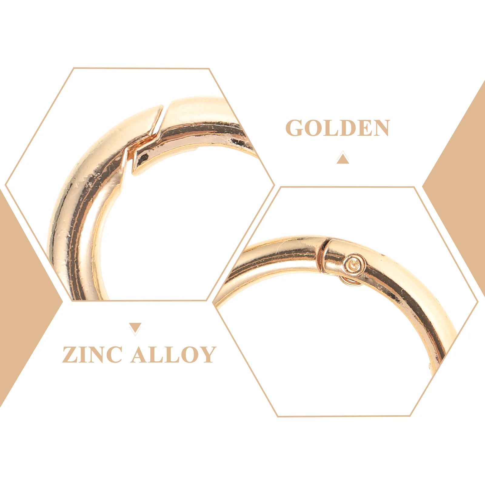 

12pcs Spring O-Rings Round Keychain Clip Rings Colored Snap Buckles Zinc Alloy Durable Lightweight Corrosion Resistant Diy Bag