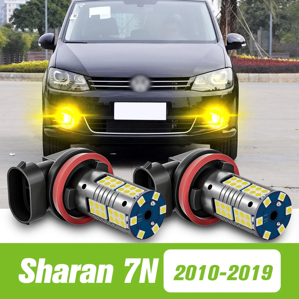 

2pcs For VW Volkswagen Sharan 7N 2010-2019 LED Fog Light 2011 2012 2013 2014 2015 2016 2017 2018 Accessories