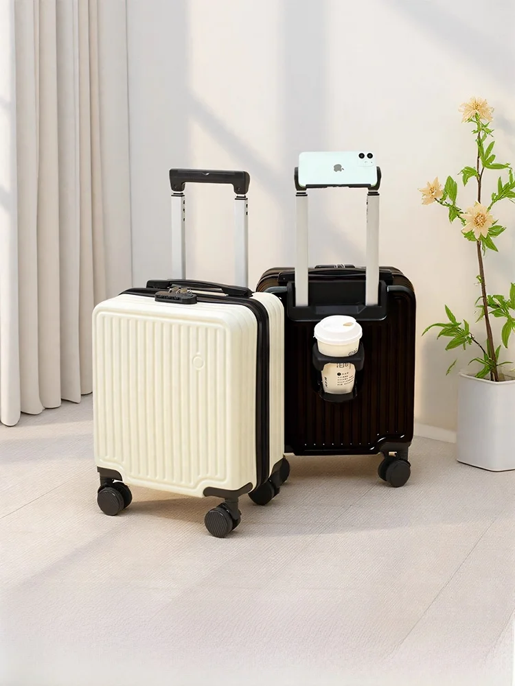 

Portable Travel Lage 4 Inch Carry-On Suitcase 20x30x40cm New Model Pullman Bag for Men And Women Simple Sle ABS+PVC Mat...