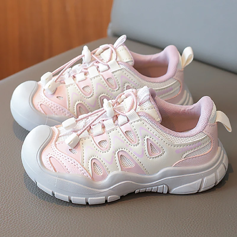 

Детская спортивная обувь из искусственной кожи, модные кроссовки для подростков, кроссовки в корейском стиле для мальчиков и девочек, повседневная обувь