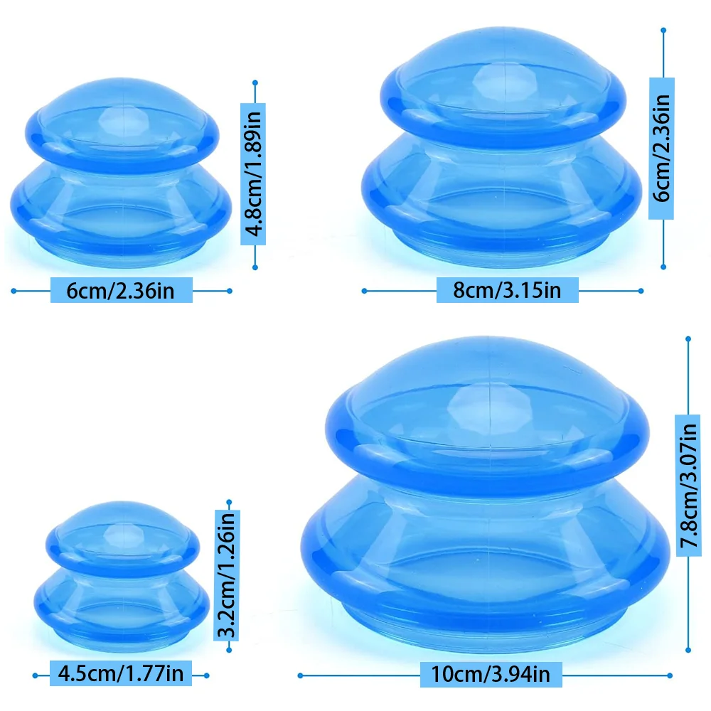 3/4/6 PCS Silicone Cupping Therapy Set Massage Therapy Cups For Beginners, Body Sculpting, Massage Therapy, Pain Relief Massager image 5