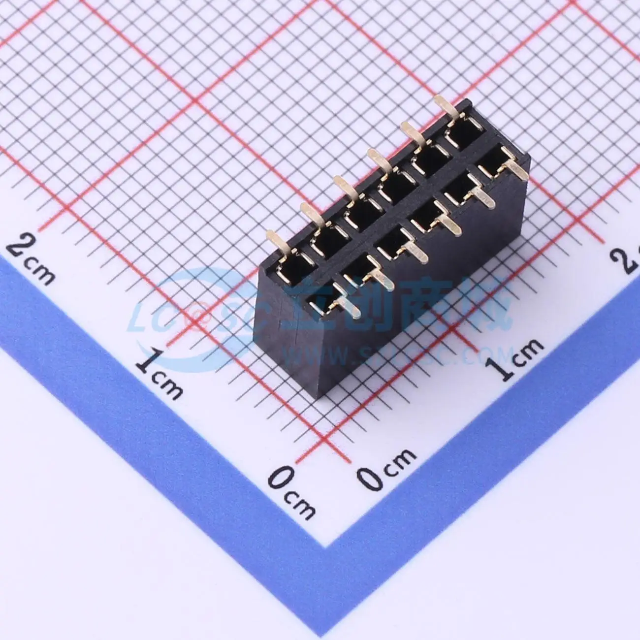 34pcs PM254-2-06-S-8.5 SMD P 2.54mm 2x6P 2.54mm Female Header Connector