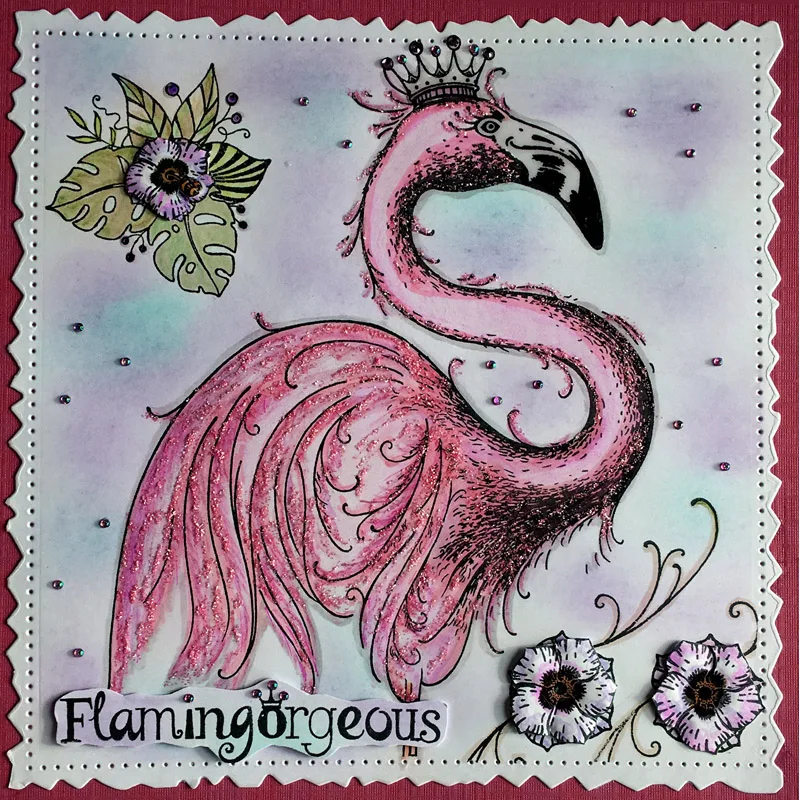 Bee Elephant Flamingo Seahorse Clear Stamps Hippo Ostrich Zebra Animals Stamp for Scrapbooking Paper Cards Making New 2022