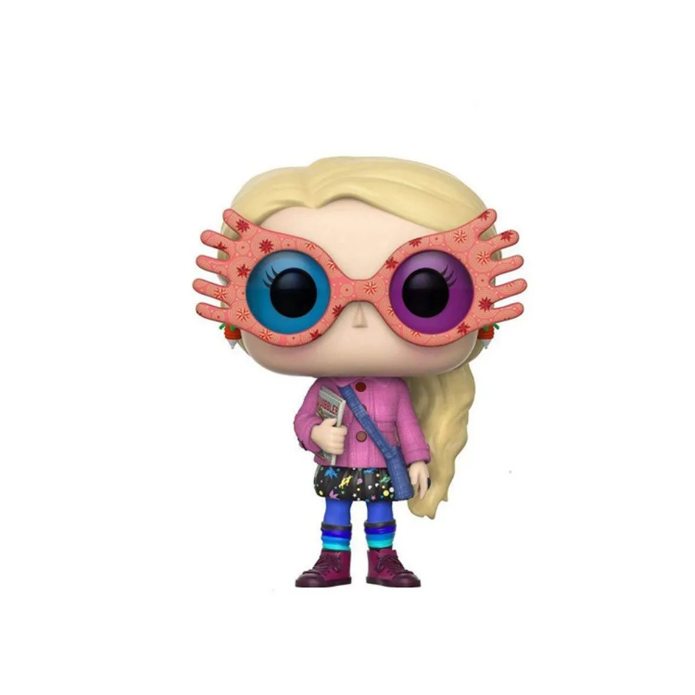 Funko POP Harry Potter Action Toy Figures Luna Lovegood Cute Q Version Movie Peripherals Model Ornament Doll Kid Festival Gift