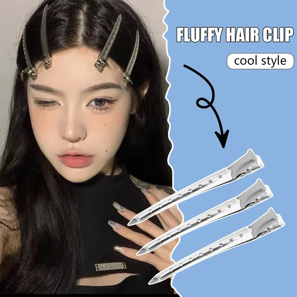 Haarklammern für Damen: Metallische Haarspangen für Friseure, Haarschnitt und Styling – Werkzeuge für voluminöses Haar und Haarwurzel-Styling – Detail 4
