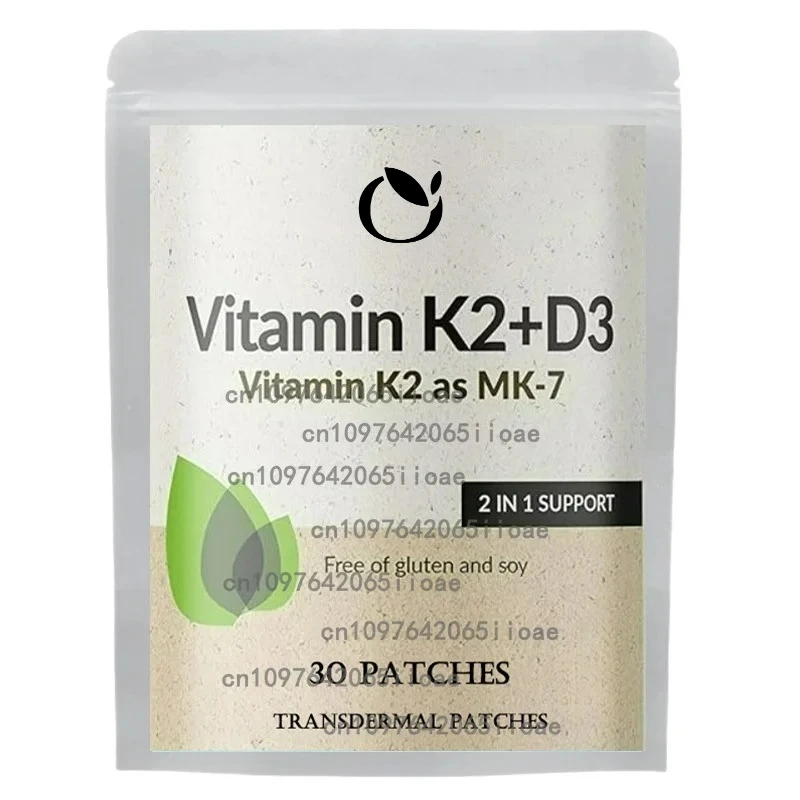 

30 пластырей Витамин К2 (МК7) Трансмические пластыри с витамином косточкой Д3 и здоровьем сердца