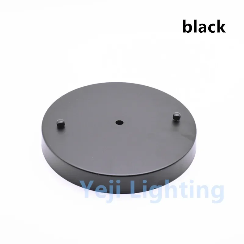 

Black Disc Base Diameter 20cm Modern ceiling rose Round ceiling plate Iron ceiling canopy Pendant light LED chandelier lamp base