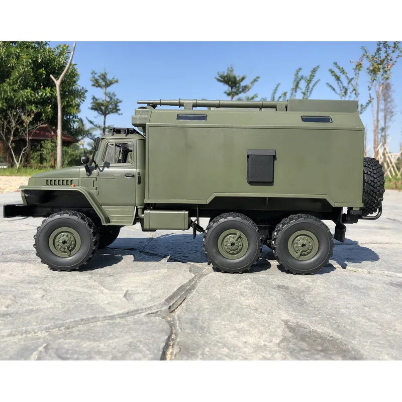 Naughty Dragon Wplb-36 Ural Command Communication Vehicle Rc Car Six-Drive Remote Control Climbing Six-Wheel Military Model Toy