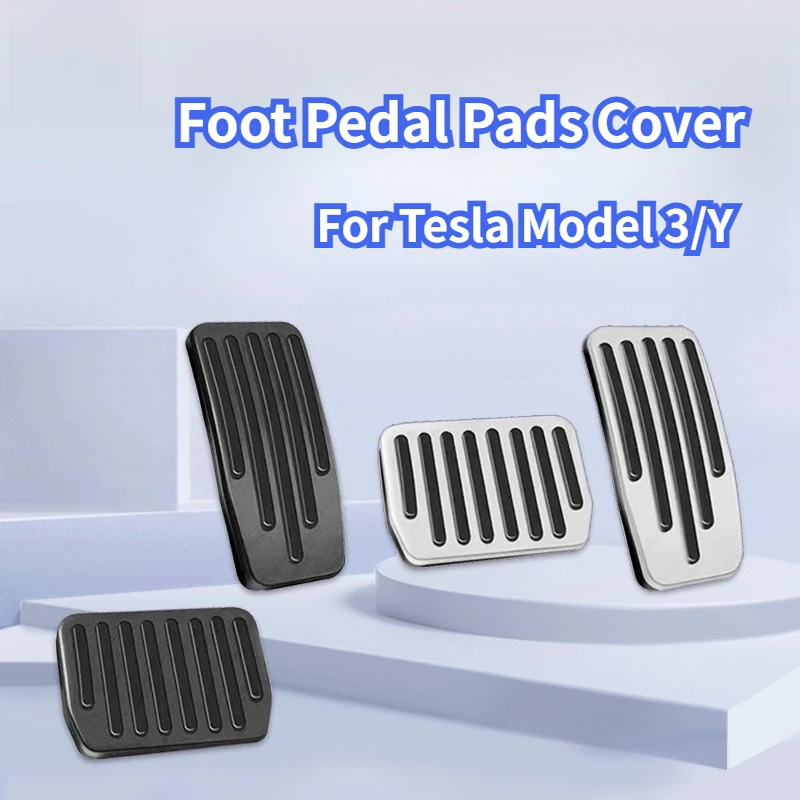 

Накладки на педали для Tesla Model 3 Y Highland Juniper 2025, обновленная нескользящая подставка для акселератора, тормоза, аксессуары для салона автомобиля