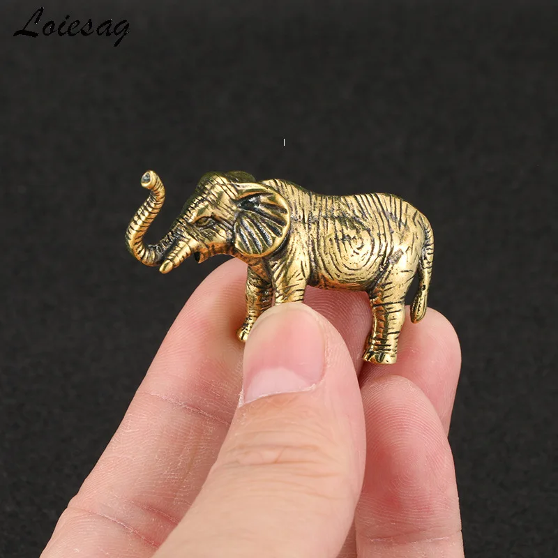 Thai Elephant Brass Ornaments Antique Tea Pet Ornaments Childlike Cute Antique Miscellaneous Hot Sale