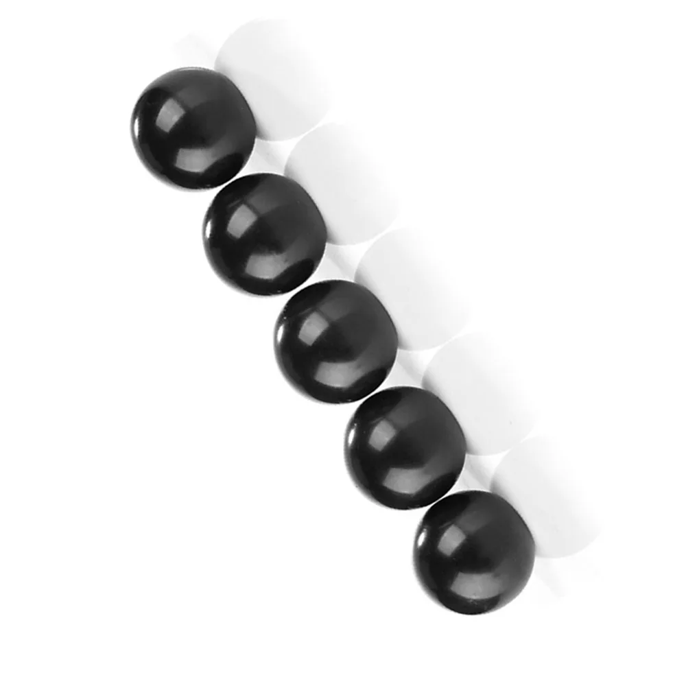 5 pcs Black Threaded Ball Knobs Round Shape Brass Thermoset Ball Knob Copper Insert Screw on Type Operation Ball Handles