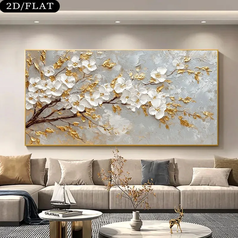 

2D Flat Large Frameless Modern Home Wall Decor Painting Canvas Art Prints for Living Room Bedroom Home Art Decoration