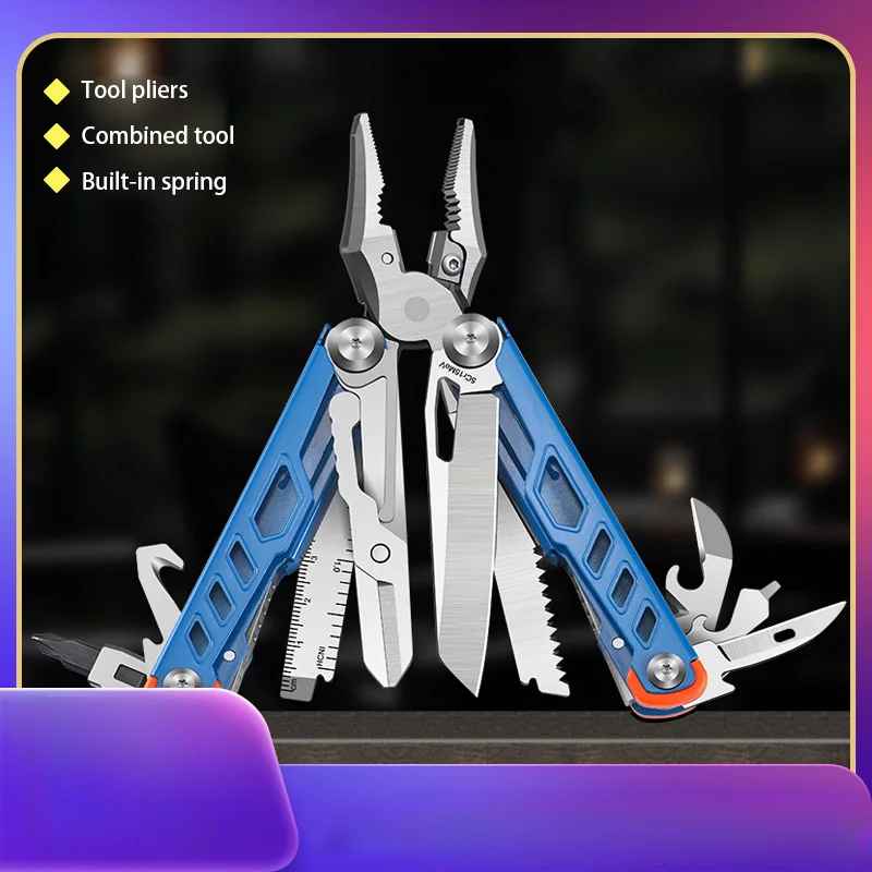 Notfallzange DL10 Multifunktions-Kombinationswerkzeug Zange EDC Outdoor-Faltausrüstung Kombination Überlebensausrüstung Clam