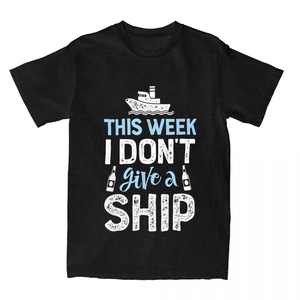 This Week I Don't Give A Ship Cruise Trip Vacation T Shirt Men's Cotton Novelty T-Shirt Funny Boat Trip Tees Clothes Summer