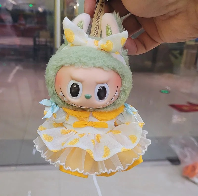 

Одежда для кукол: стильный наряд 17 см для куклы-подвески Macaron Lab Time To Chill из серии Blind Box