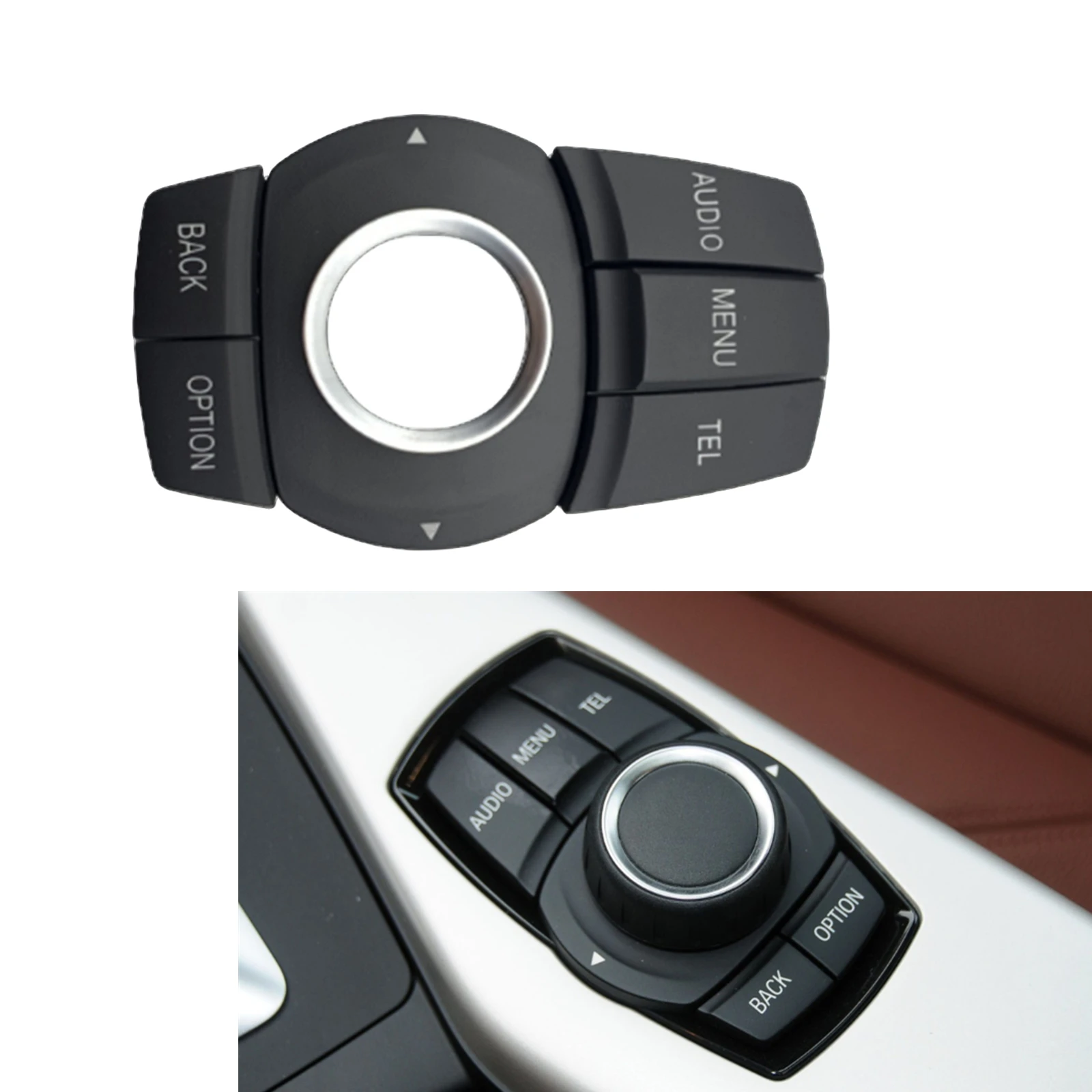 Multimedia Controller Mouse Button Decorstion Cover Trim For BMW F20 F21 F52 F22 F23 F87 F45 F46 Touring F30 F31 F34 F35 X1 F48