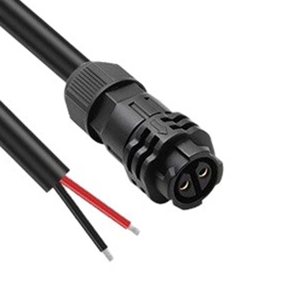 Black Waterproof Circular Connector Nylon Body Push Pull Connector Self-locking Connector Industrial Power Socket