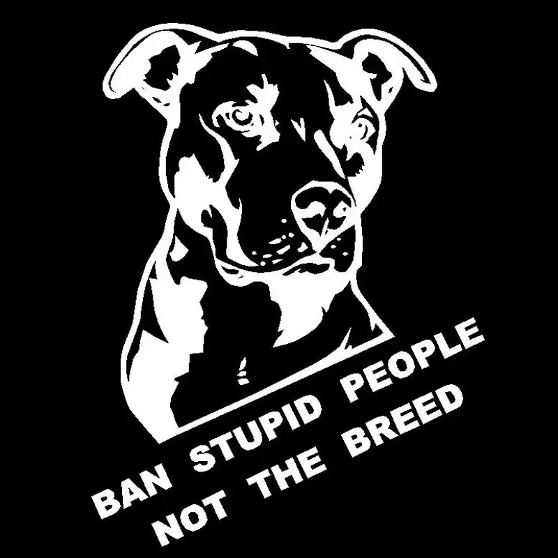 Personality  Ban Stupid People and Varieties of Bull Car Decals and Decals Motorcycle Styling Accessories Decorative Decals,10cm