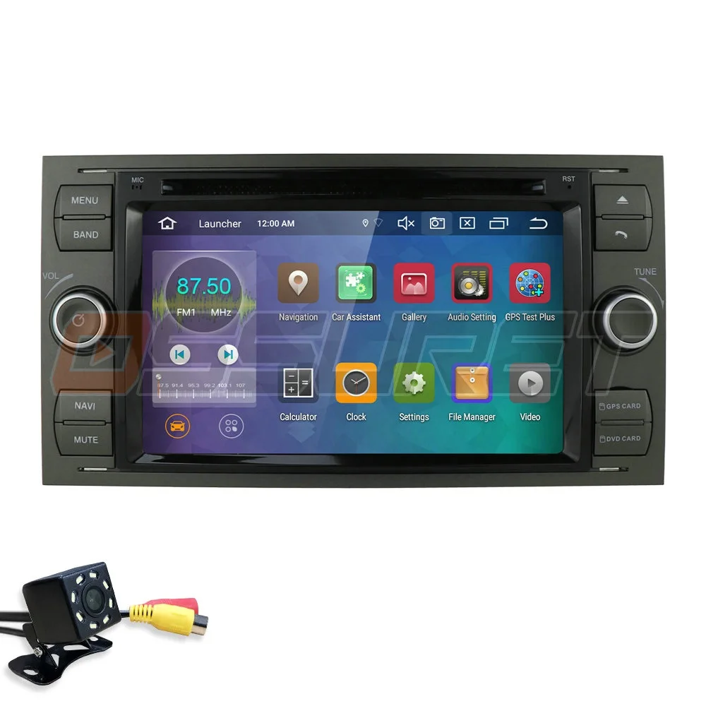 4G+64G Car Multimedia Stereo Player Android For Ford Mondeo Focus Transit C-MAX Fiesta Connect Fusion Galaxy Kuga 2Din GPS Radio