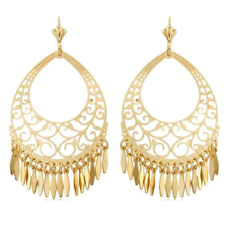 

Kitykiss Gold Tassel Ladies' Large - Circle Jewelry