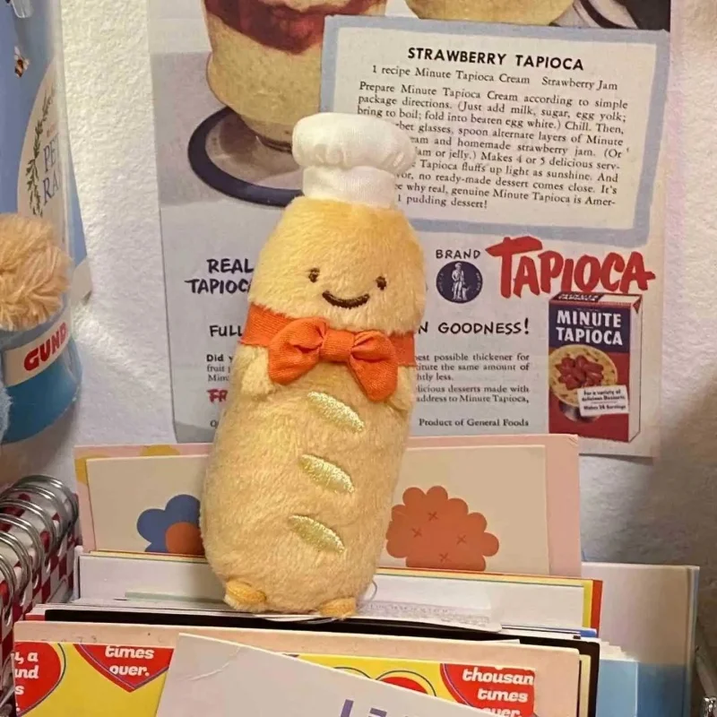 Kawaii 9 cm SumikkoGurashi boulangerie gestionnaire jouets en peluche porte-clés dessin animé pain grillé moelleux Baguette poupée douce sac à dos charme cadeau