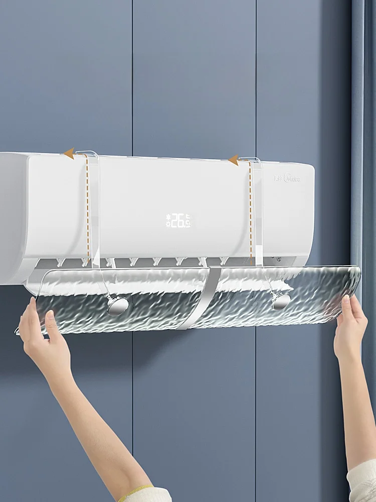 

Настенный кондиционер без отверстий, универсальная ветрозащитная крышка, розетка холодного воздуха, лунная форма, кровьющаяся доска