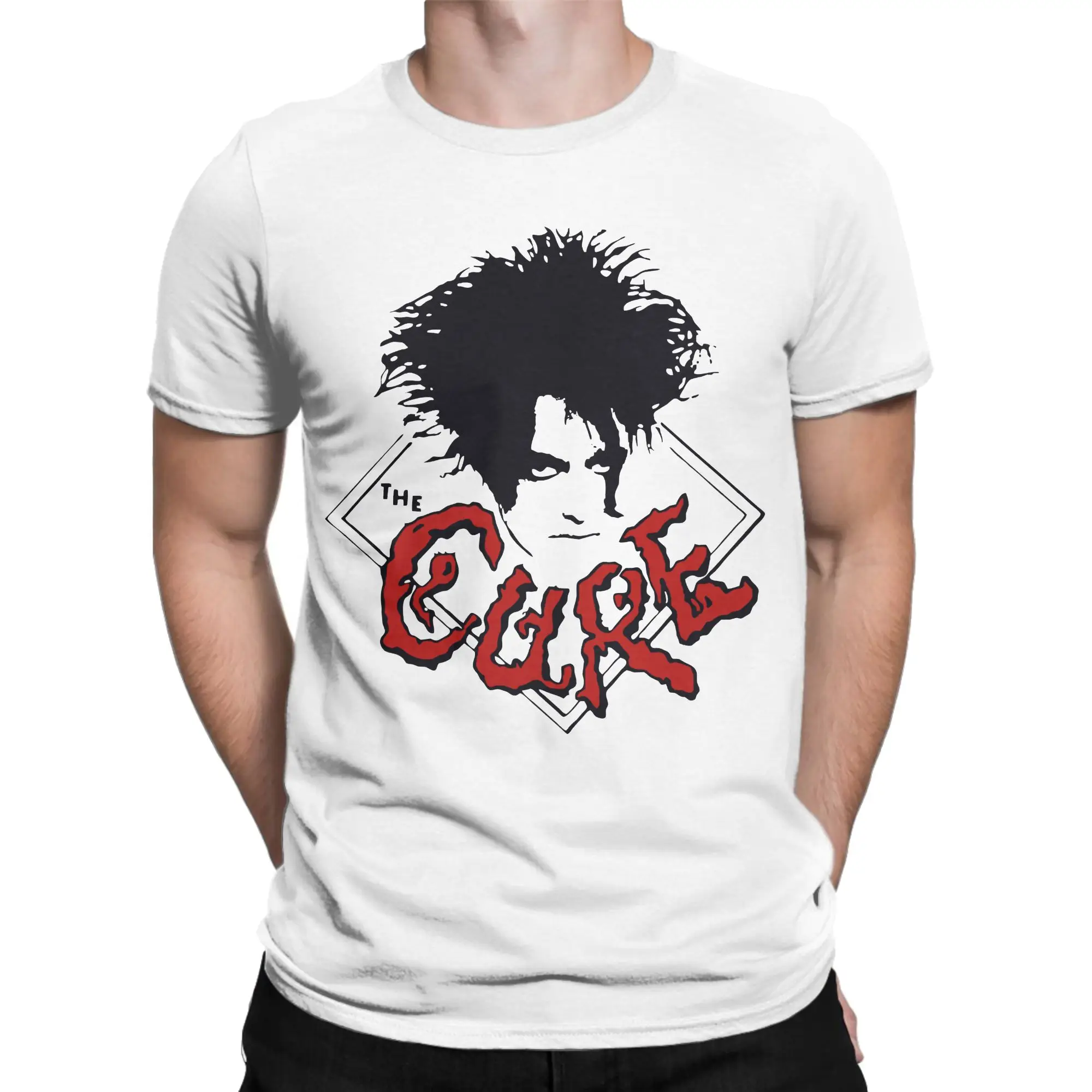 The Cures Robert Smith T Shirts Men Women Cotton Novelty T-Shirts Round Neck  Tees Short Sleeve Clothing Big Size