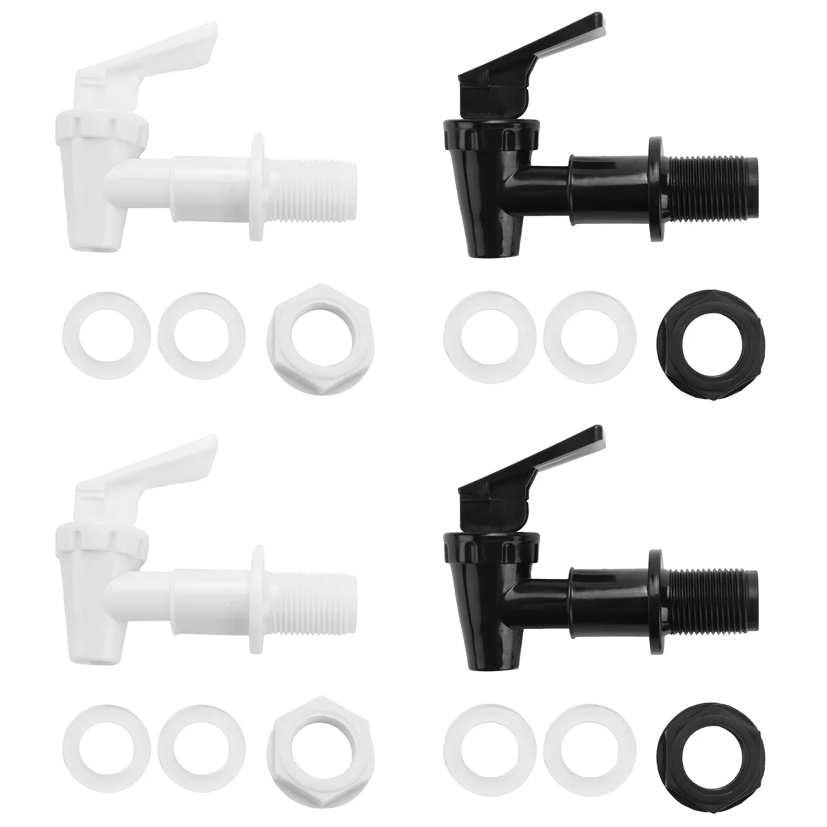 4 Sets Replacement Cooler Faucet Water Bottle Jug, Dispenser Tap Spigot Spout Water Beverage Lever Pour Dispenser Valve