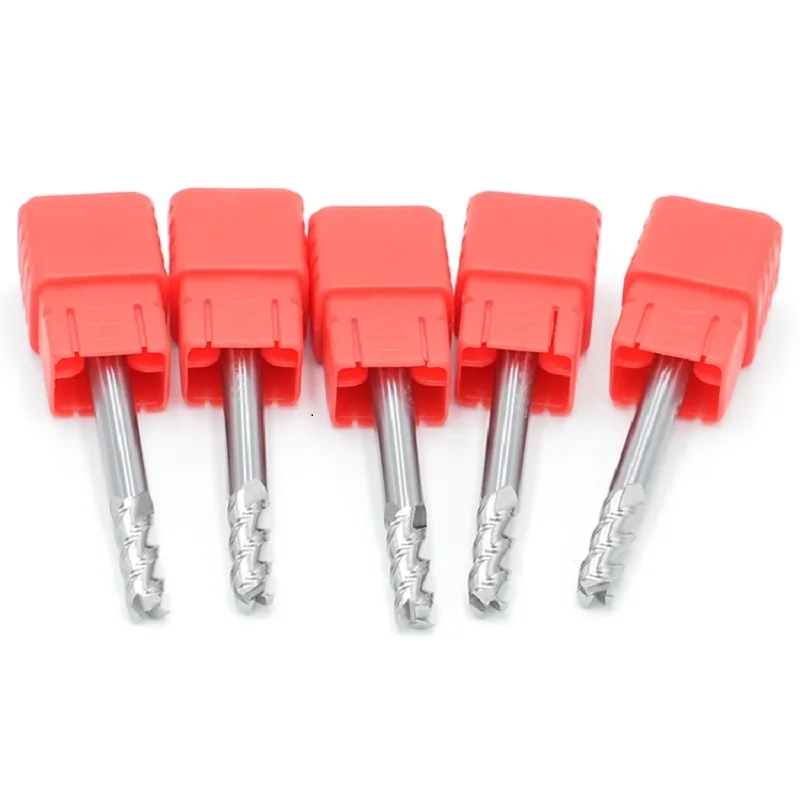 HRC55 Milling Cutter Alloy Coating Tungsten Steel Tool By Aluminum Cnc Maching 3 Blade Endmills Top Milling Cutter Wood Milling