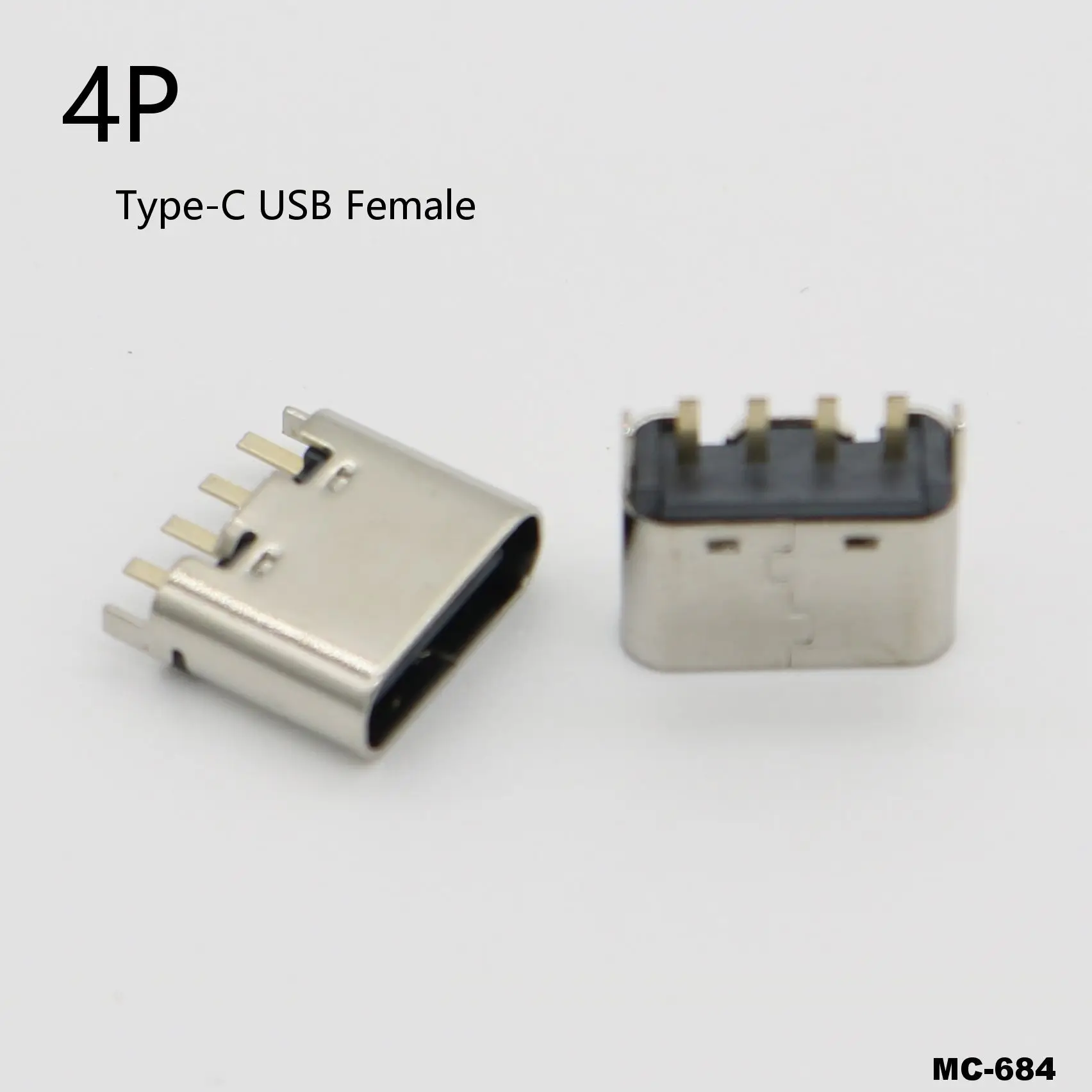 1pcs 4P Type-C USB Jack Charge Socket Connector 4Pin 4 Pin