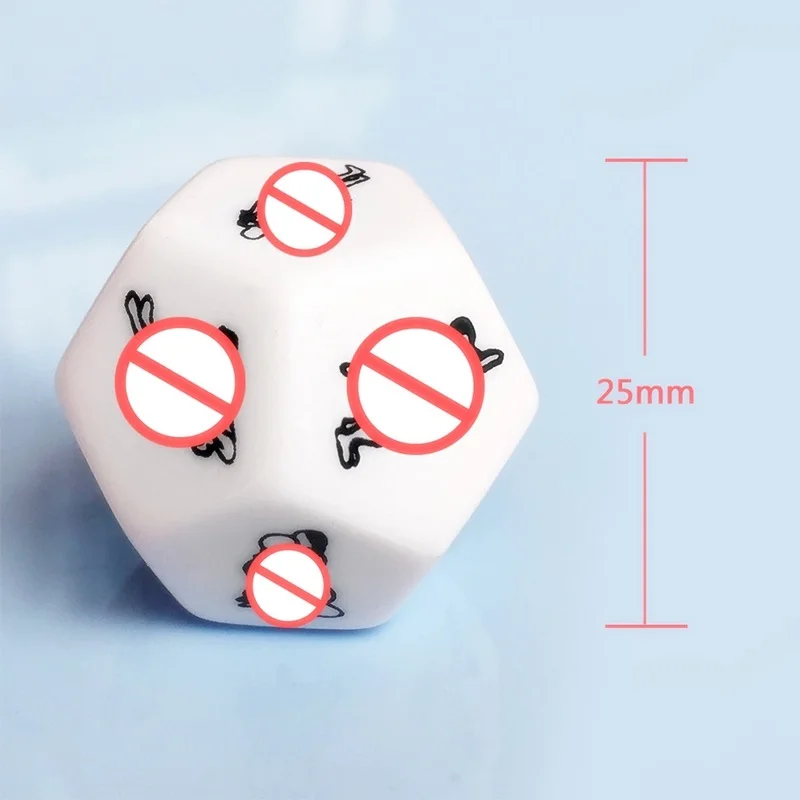 Adult Sexy Toys 12 Positions Sex Dice Cube Sexual Games Accessoires Shop Erotic Toy for Women Couple Men Playing Gift White 18+