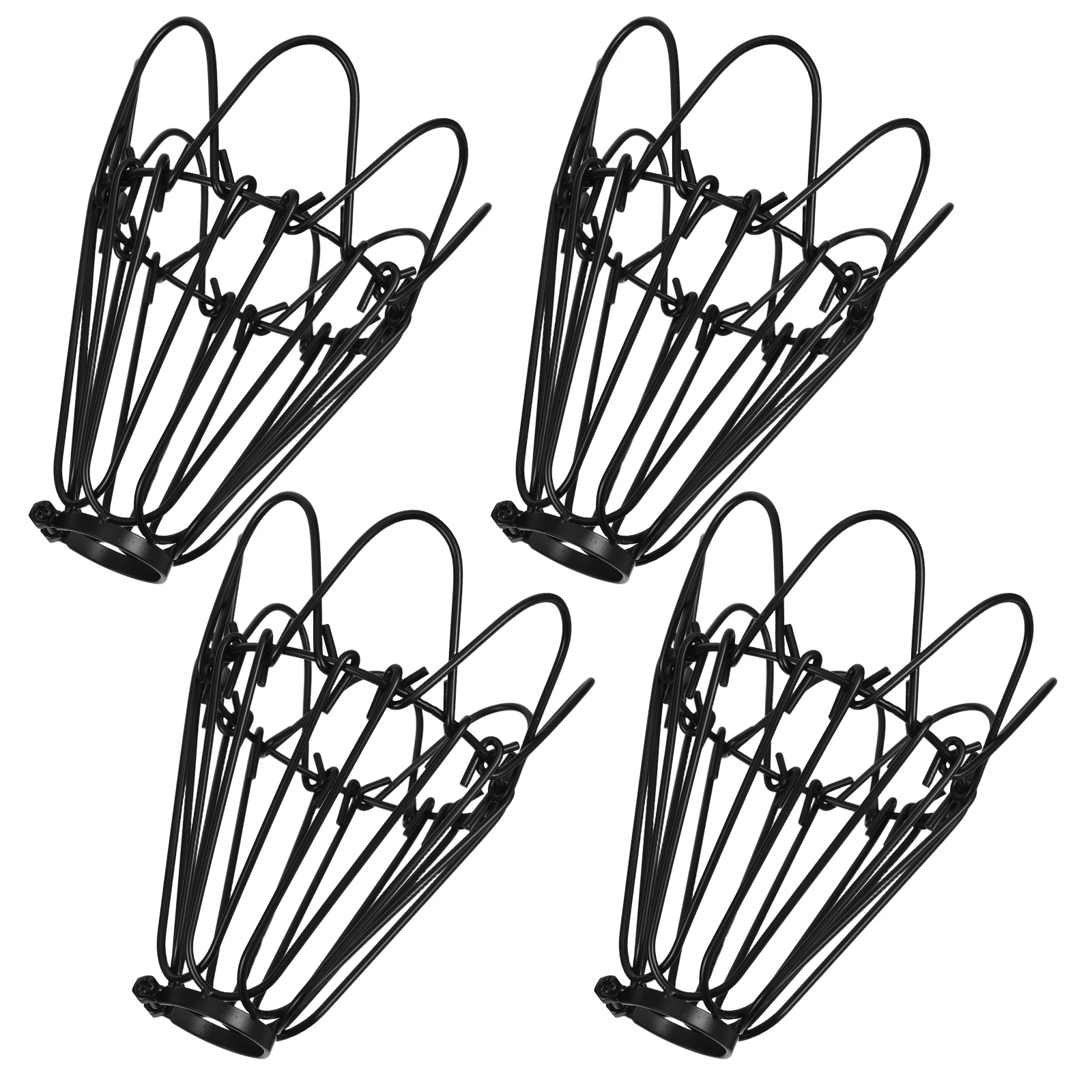 

4 pcs Iron Art Lampshade Ch Rustic Deformed Flower Petals Decor Wrought Vintage Modern Home Lighting Cage Guard