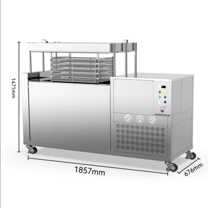 SUS304 Stainless Steel 20min Blast Freezer -45~-60℃ Liquid Freezing Machine for Seafood Meat Processing