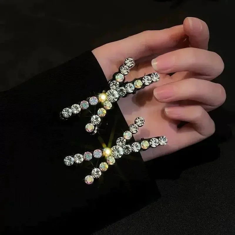 Leichter, luxuriöser Diamant-Kreuz-Stil, modischer und vielseitiger Haarnadel-Temperament-Haarschmuck für Frauen – Detail 8